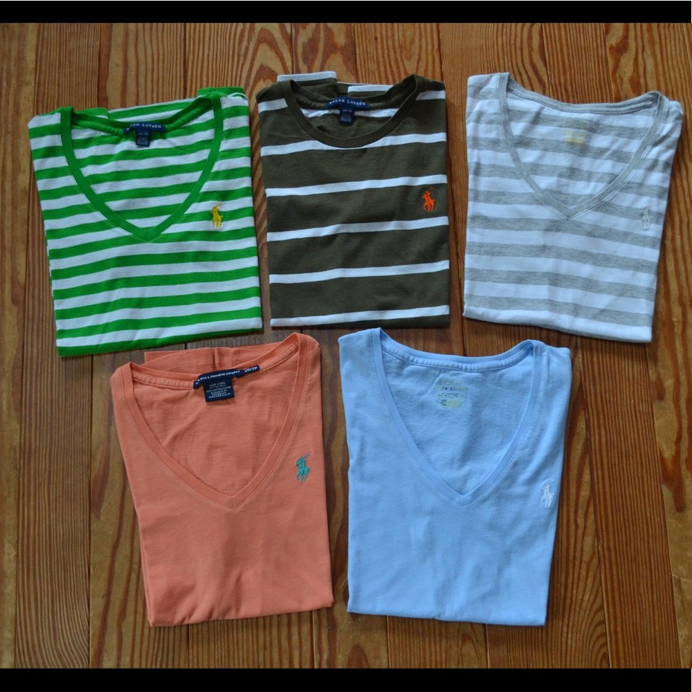 Ralph Lauren Polo Tees (5 together )